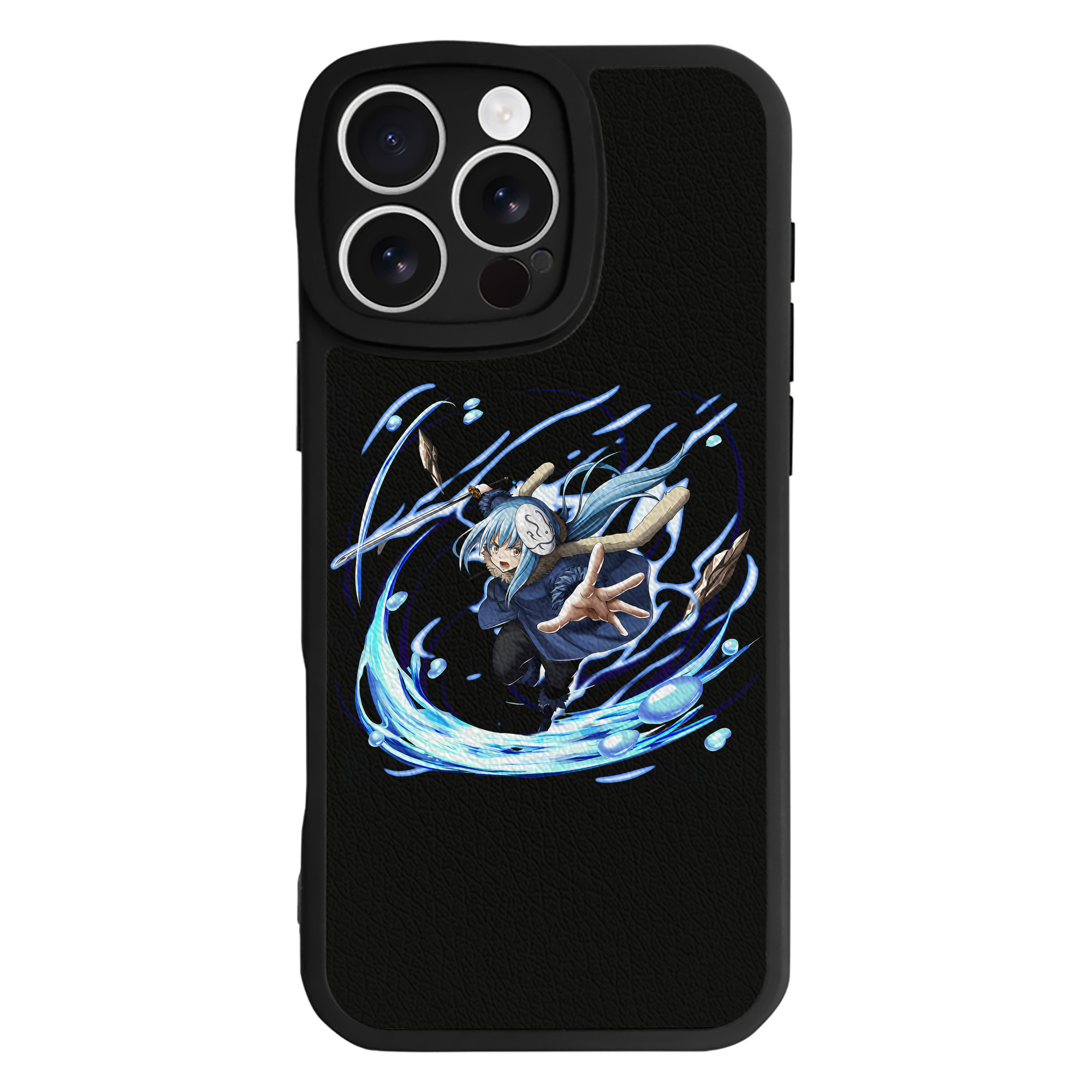 （画像用） 転スラ Regarding Reincarnated to Slime 【iPhone 16シリーズ対応】シリコンスマホケース（レザー調） 材質：シリコン